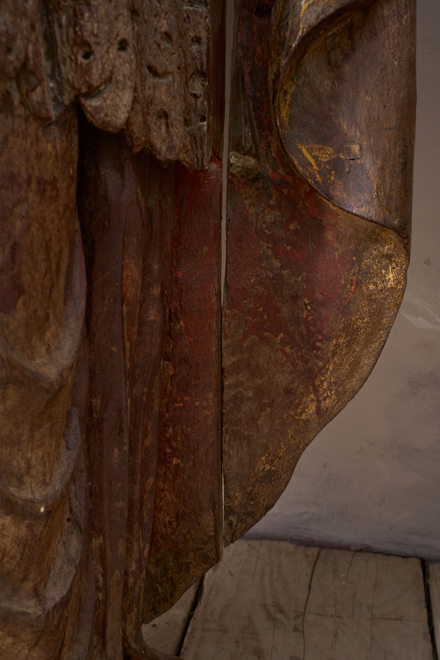 Pair of 5ft5inch tall 16th century Carved Bishops