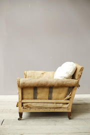 Early 20th century scroll arm country house armchair