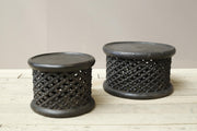 Pair of 20th century Carved African coffee tables