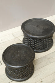 Pair of 20th century Carved African coffee tables