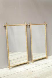Pair of Very large 20th century faux bamboo mirrors - TallBoy Interiors