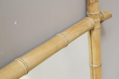 Pair of Very large 20th century faux bamboo mirrors