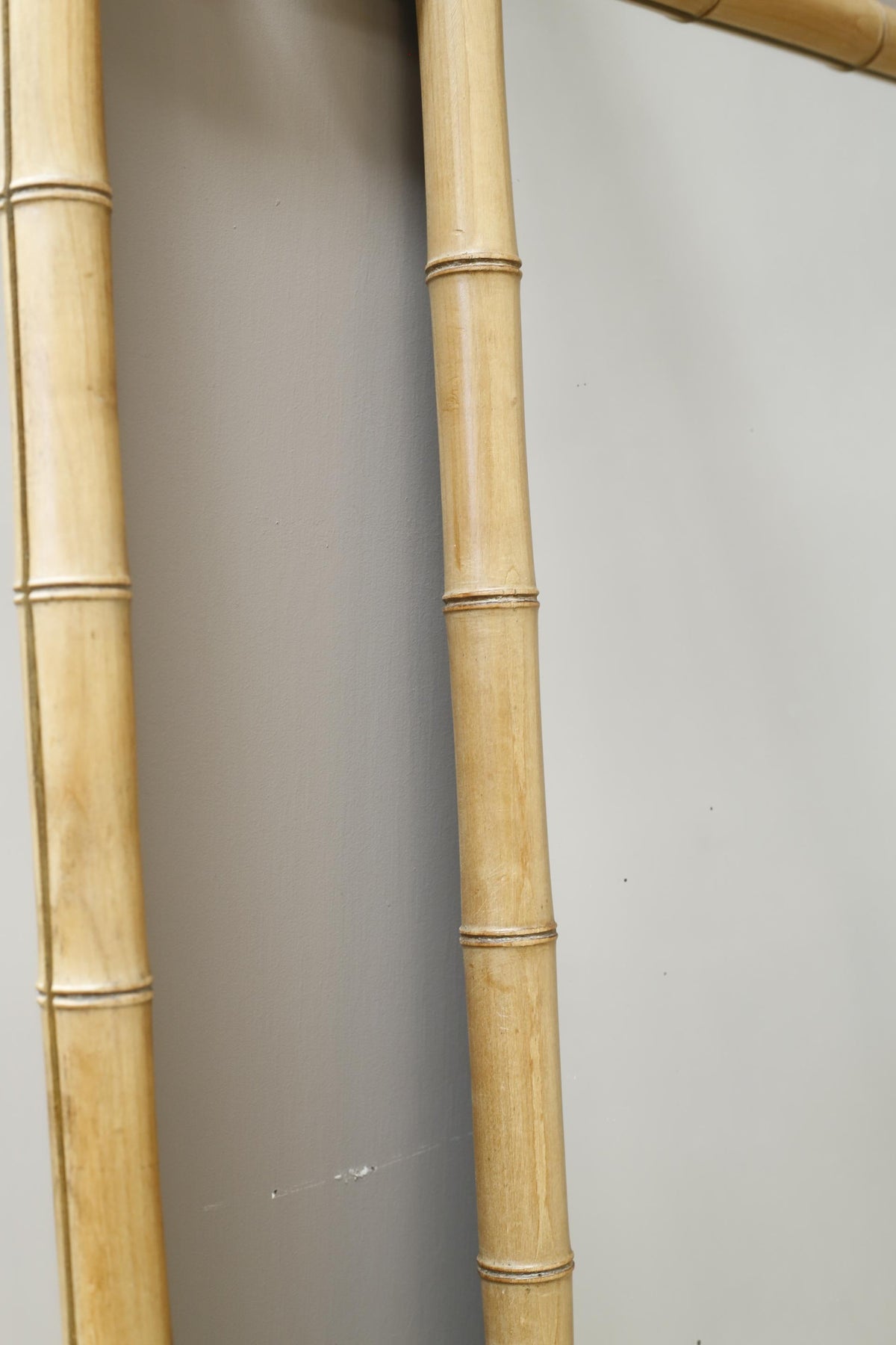 Pair of Very large 20th century faux bamboo mirrors - TallBoy Interiors