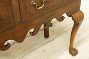 18th century Georgian lowboy with fret work boarder - TallBoy Interiors