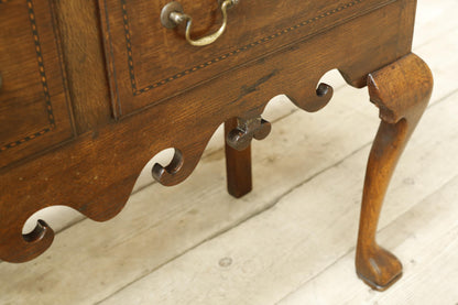 18th century Georgian lowboy with fret work boarder