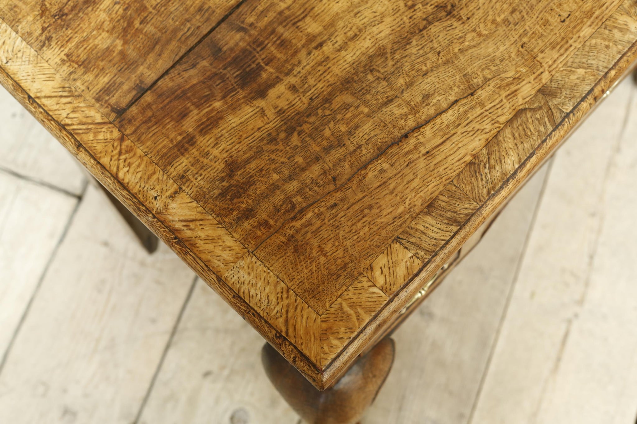 Georgian 18th century Oak lowboy with 3 drawers