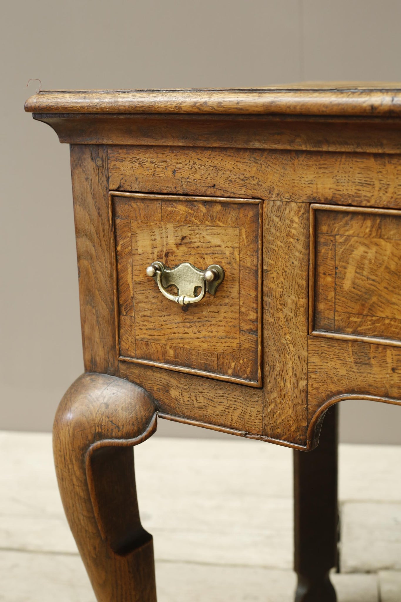 Georgian 18th century Oak lowboy with 3 drawers