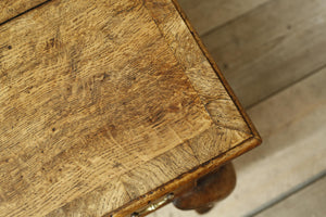 Georgian 18th century Oak lowboy with 3 drawers