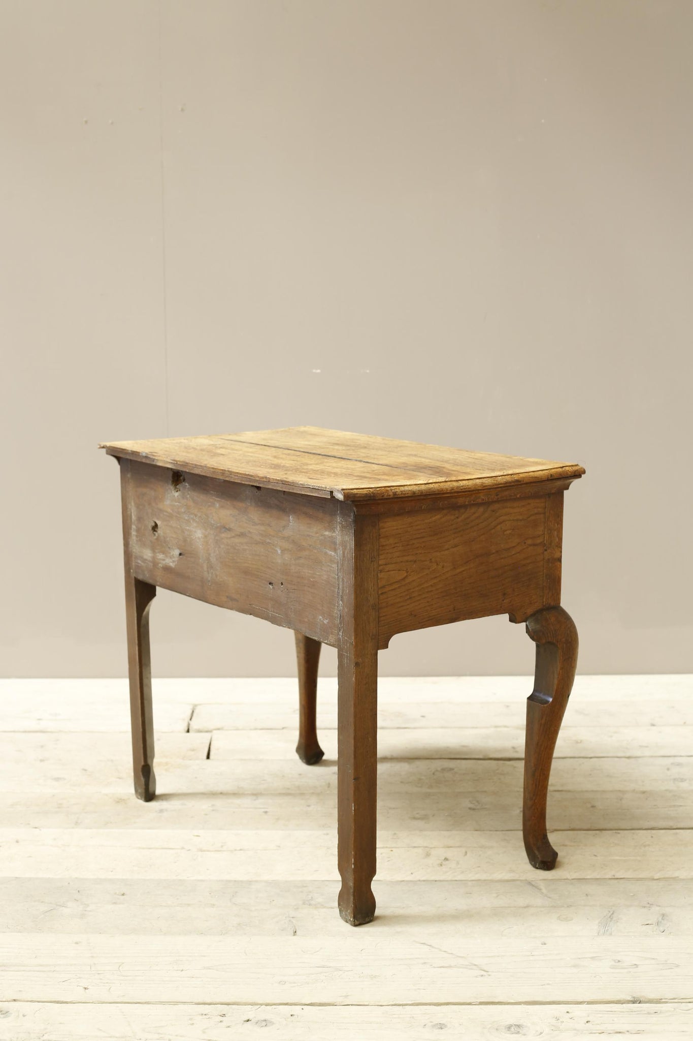 Georgian 18th century Oak lowboy with 3 drawers