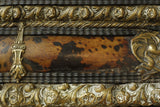 18th century French Tortoise shell cushion mirror