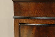 Edwardian flame mahogany chest of drawers by Marsh, Jones & Cribb - TallBoy Interiors