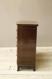 Edwardian flame mahogany chest of drawers by Marsh, Jones & Cribb - TallBoy Interiors
