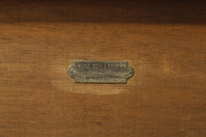 Edwardian flame mahogany chest of drawers by Marsh, Jones & Cribb