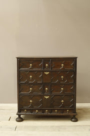18th century Oak Geometric chest of drawers - TallBoy Interiors