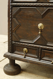 18th century Oak Geometric chest of drawers - TallBoy Interiors