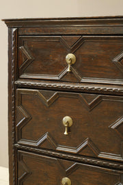 18th century Oak Geometric chest of drawers - TallBoy Interiors