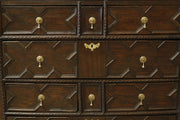 18th century Oak Geometric chest of drawers - TallBoy Interiors