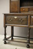 18th century English oak dresser on tall legs