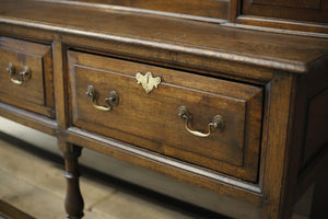 18th century English oak dresser on tall legs