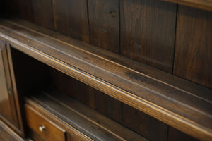 18th century English oak dresser on tall legs