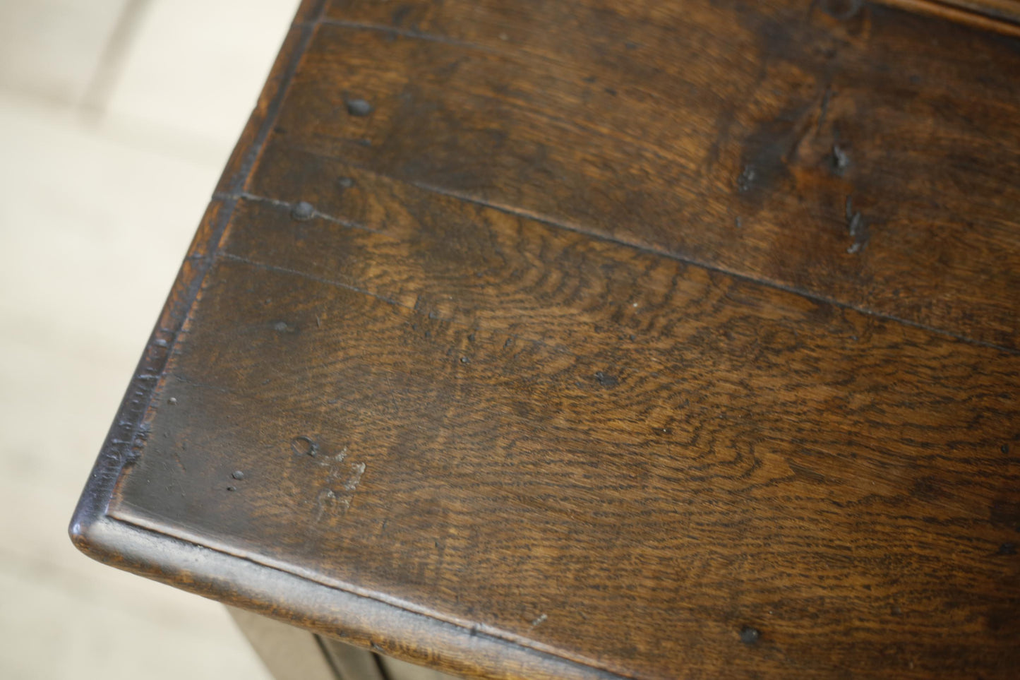 18th century English oak dresser on tall legs