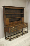 18th century English oak dresser on tall legs