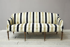 Georgian country house sofa with shaped arms