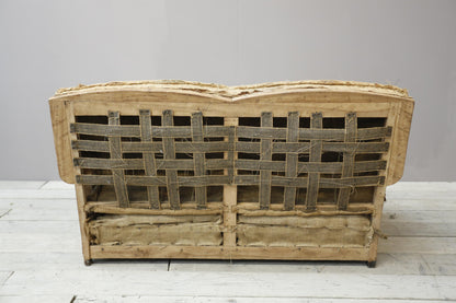 1920's English drop arm club sofa