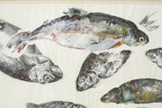 21st century oil, chalk and charcoal artwork - Rainbow Trout - TallBoy Interiors