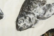 21st century oil, chalk and charcoal artwork - Rainbow Trout - TallBoy Interiors