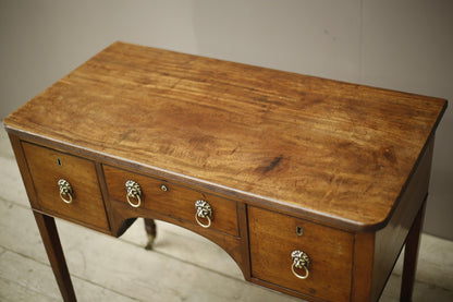 Georgian Regency mahogany reeded writing desk
