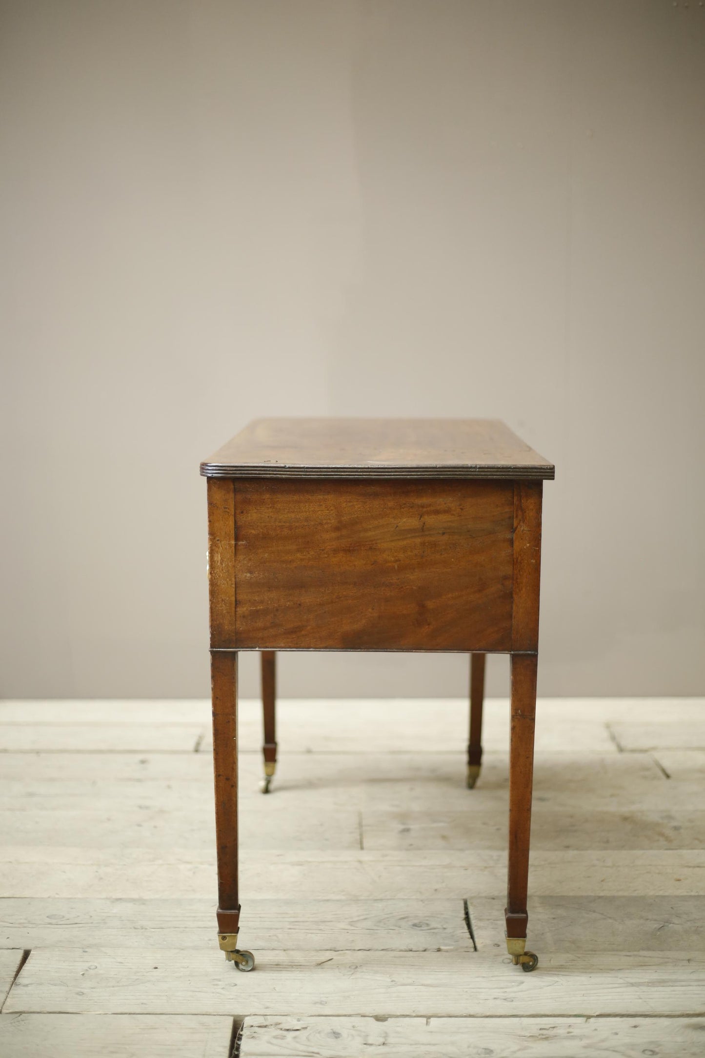 Georgian Regency mahogany reeded writing desk