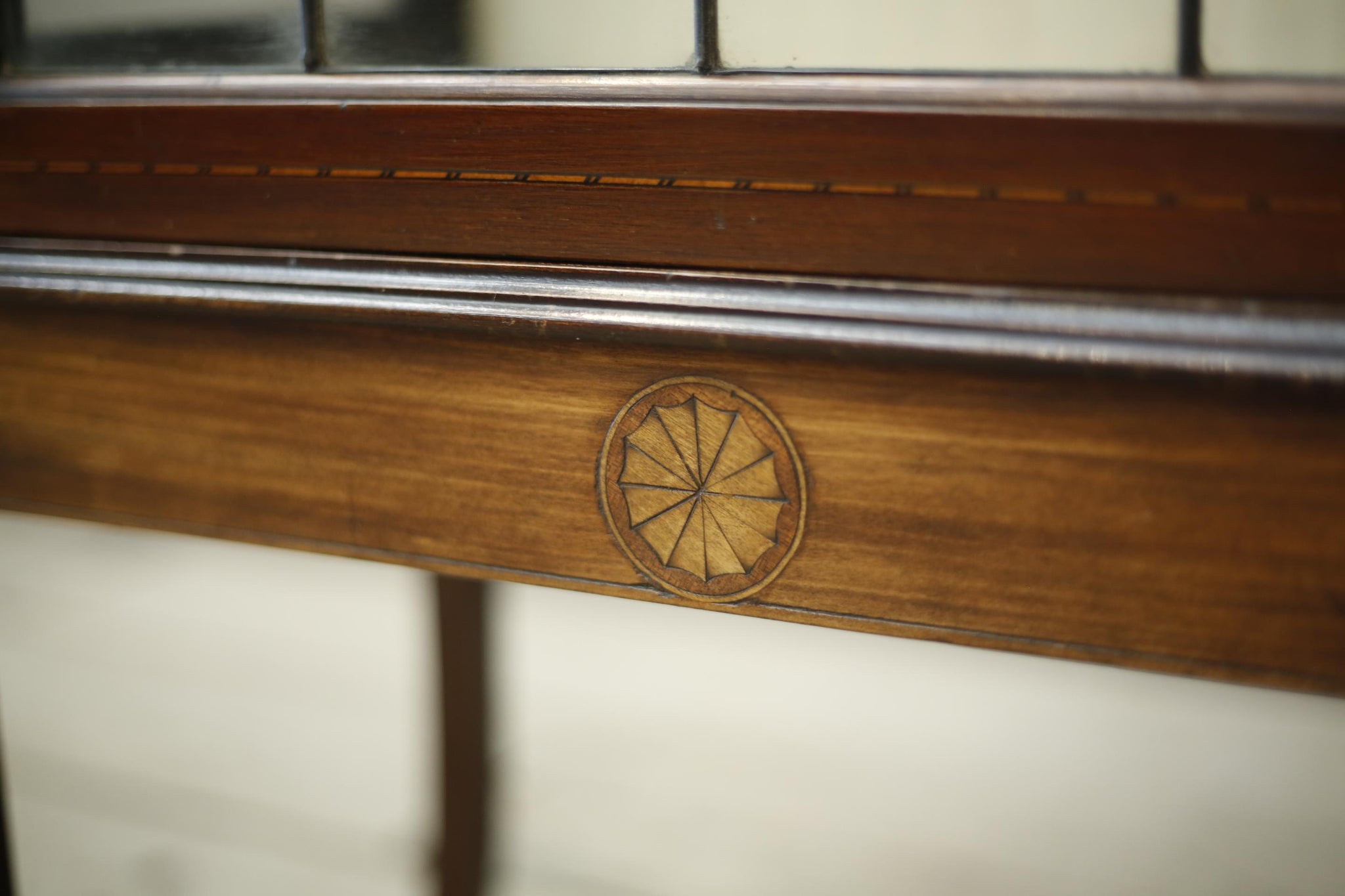 Edwardian mahogany glazed cabinet