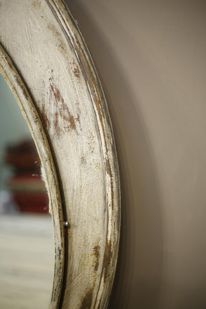 20th century Flat plate industrial railway mirror