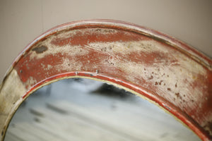 20th century Flat plate industrial railway mirror