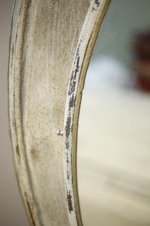 20th century Flat plate industrial railway mirror