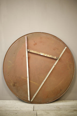 20th century Flat plate industrial railway mirror