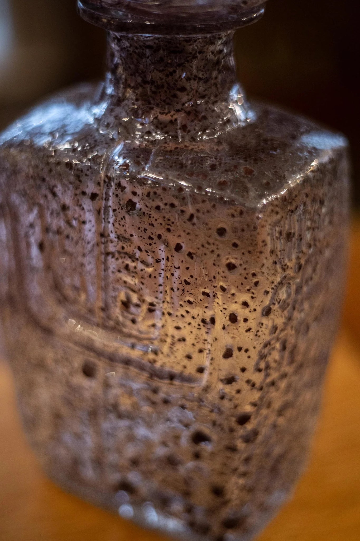 Mid 20th century Scandinavian art glass decanter