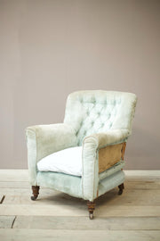 Victorian buttoned back Tub chair by Cornelius V Smith - TallBoy Interiors