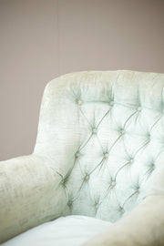 Victorian buttoned back Tub chair by Cornelius V Smith - TallBoy Interiors
