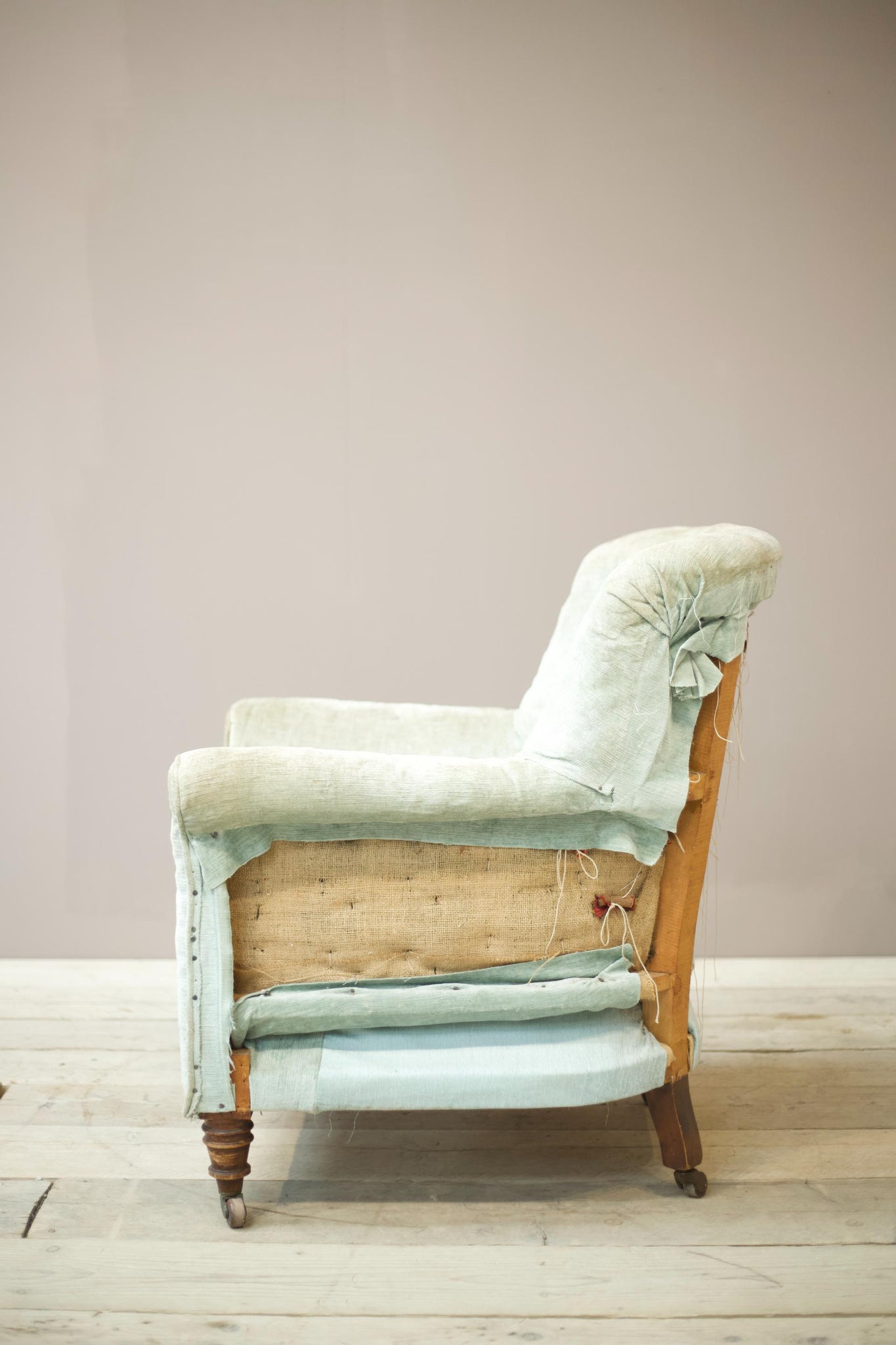 Victorian buttoned back Tub chair by Cornelius V Smith