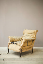 Antique Edwardian scroll back armchair - TallBoy Interiors