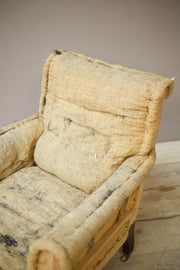 Antique Edwardian scroll back armchair - TallBoy Interiors