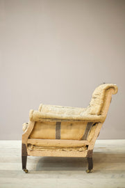 Antique Edwardian scroll back armchair - TallBoy Interiors