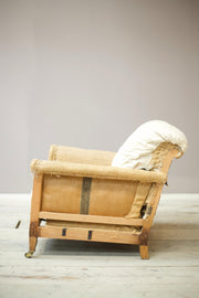 Howard and sons style Edwardian cushioned back armchair - TallBoy Interiors