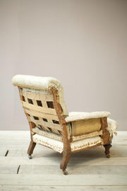 Victorian English scroll back armchair - TallBoy Interiors