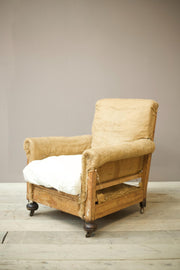 Early 20th century square back club chair - TallBoy Interiors