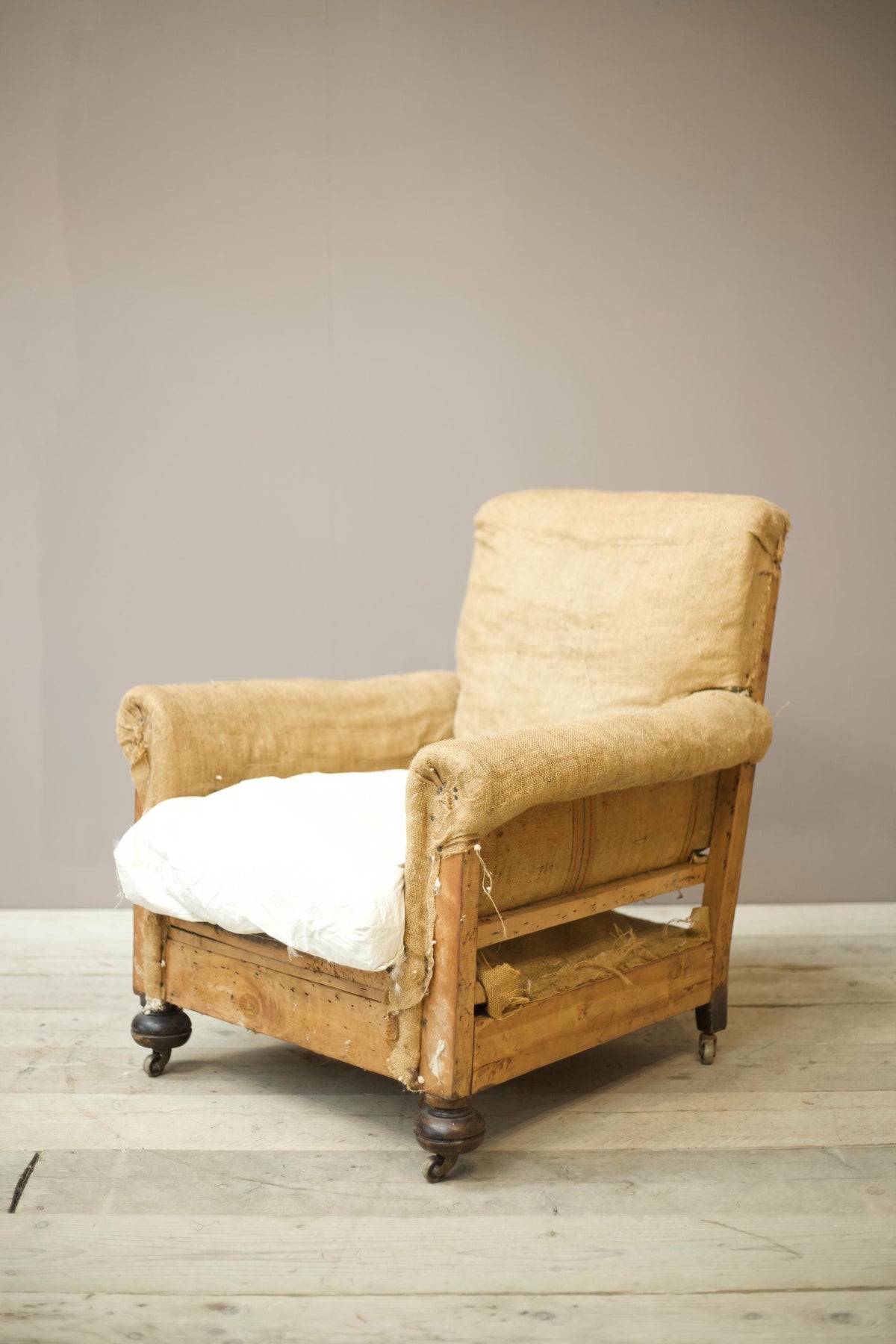 Early 20th century square back club chair - TallBoy Interiors