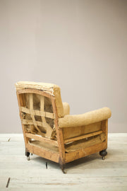Early 20th century square back club chair - TallBoy Interiors