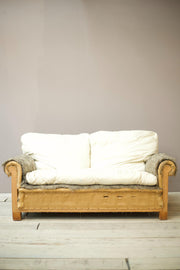 Edwardian square back 2 seater sofa - TallBoy Interiors
